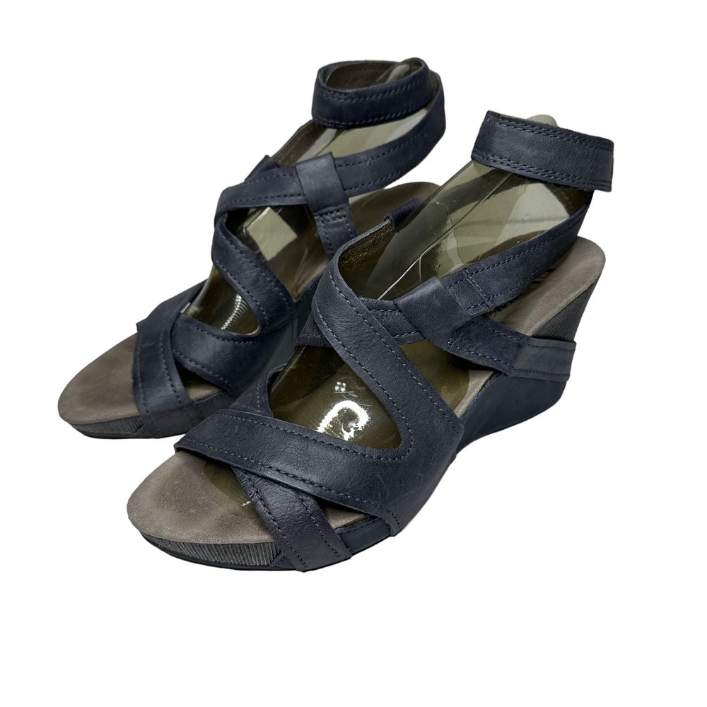 Romika leather wedge strap sandals size 41